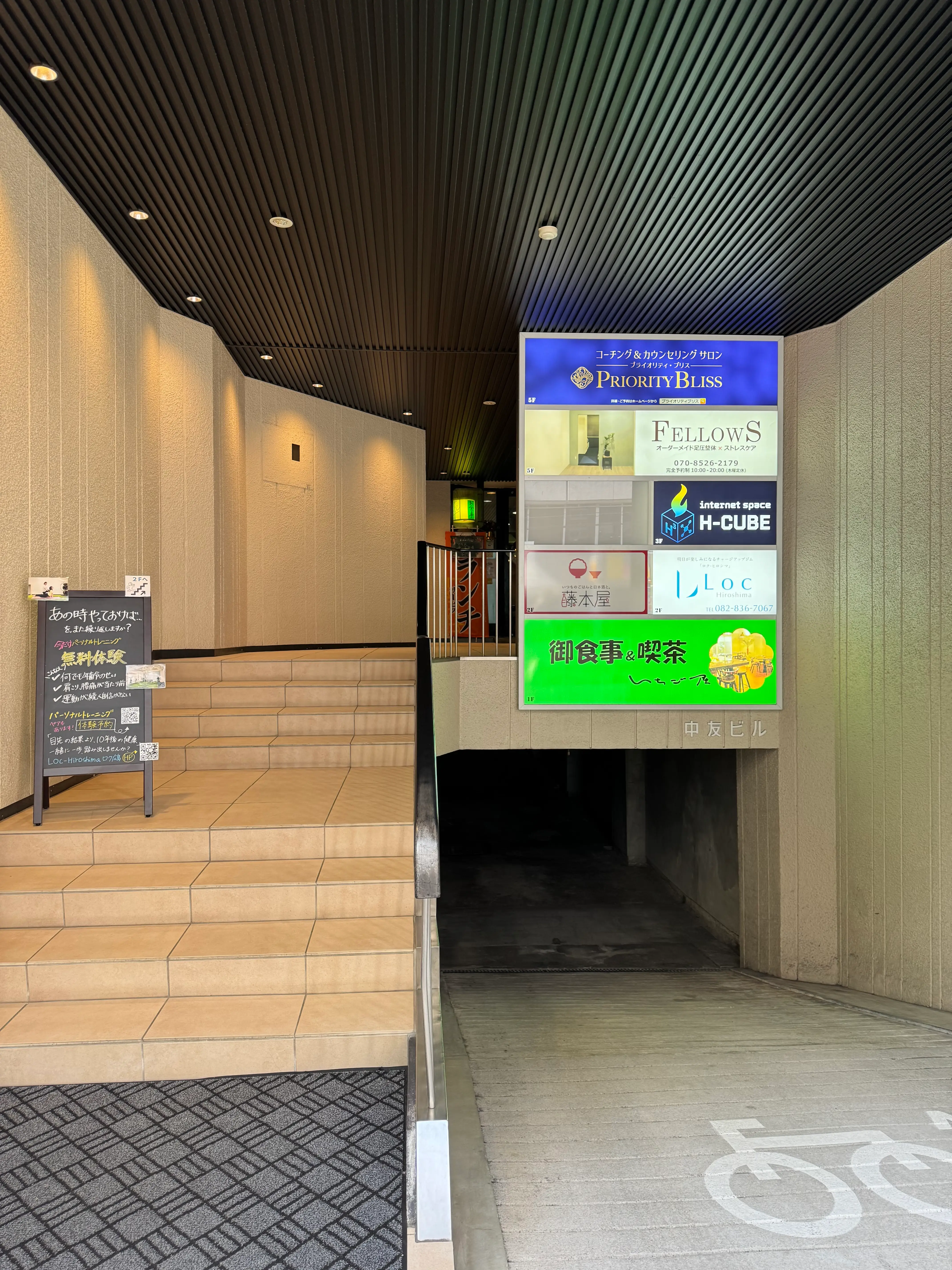 中友ビルの看板