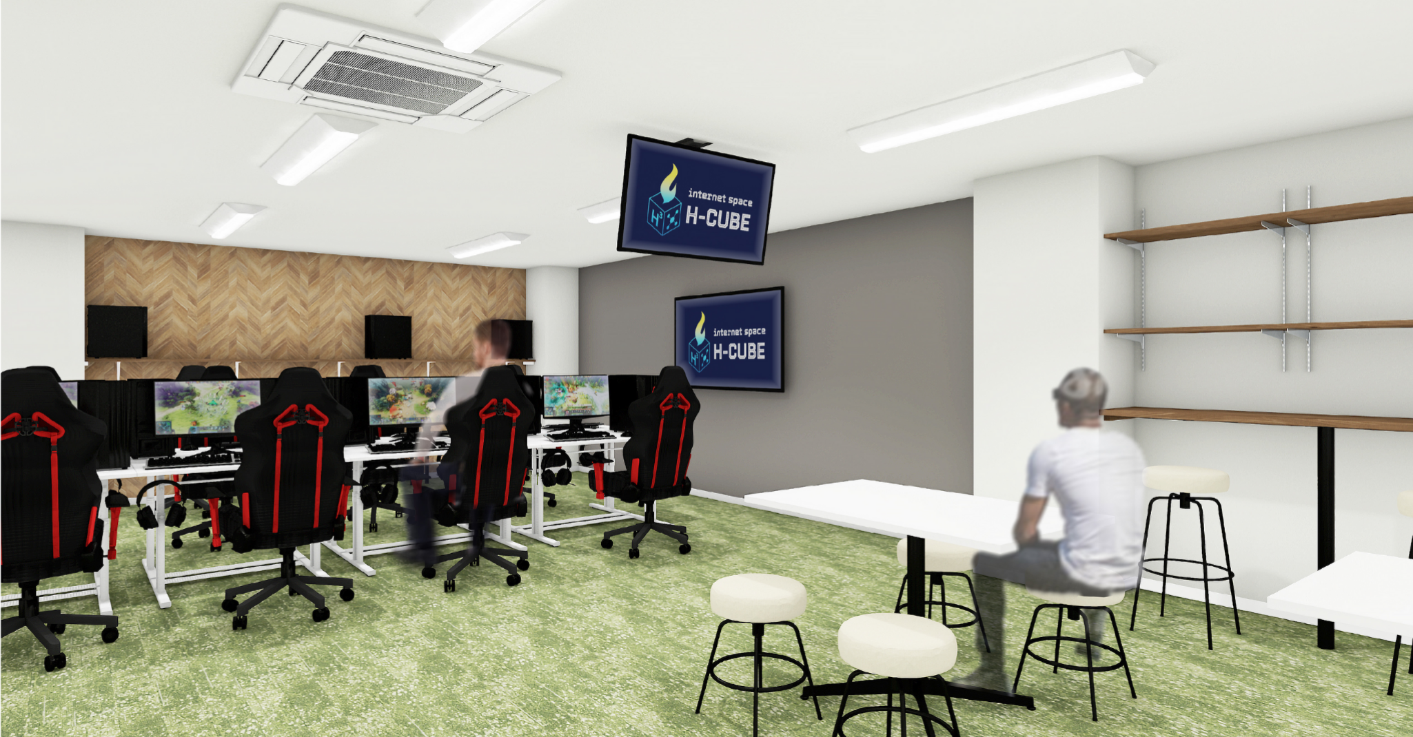 パソコンスペースの利用風景